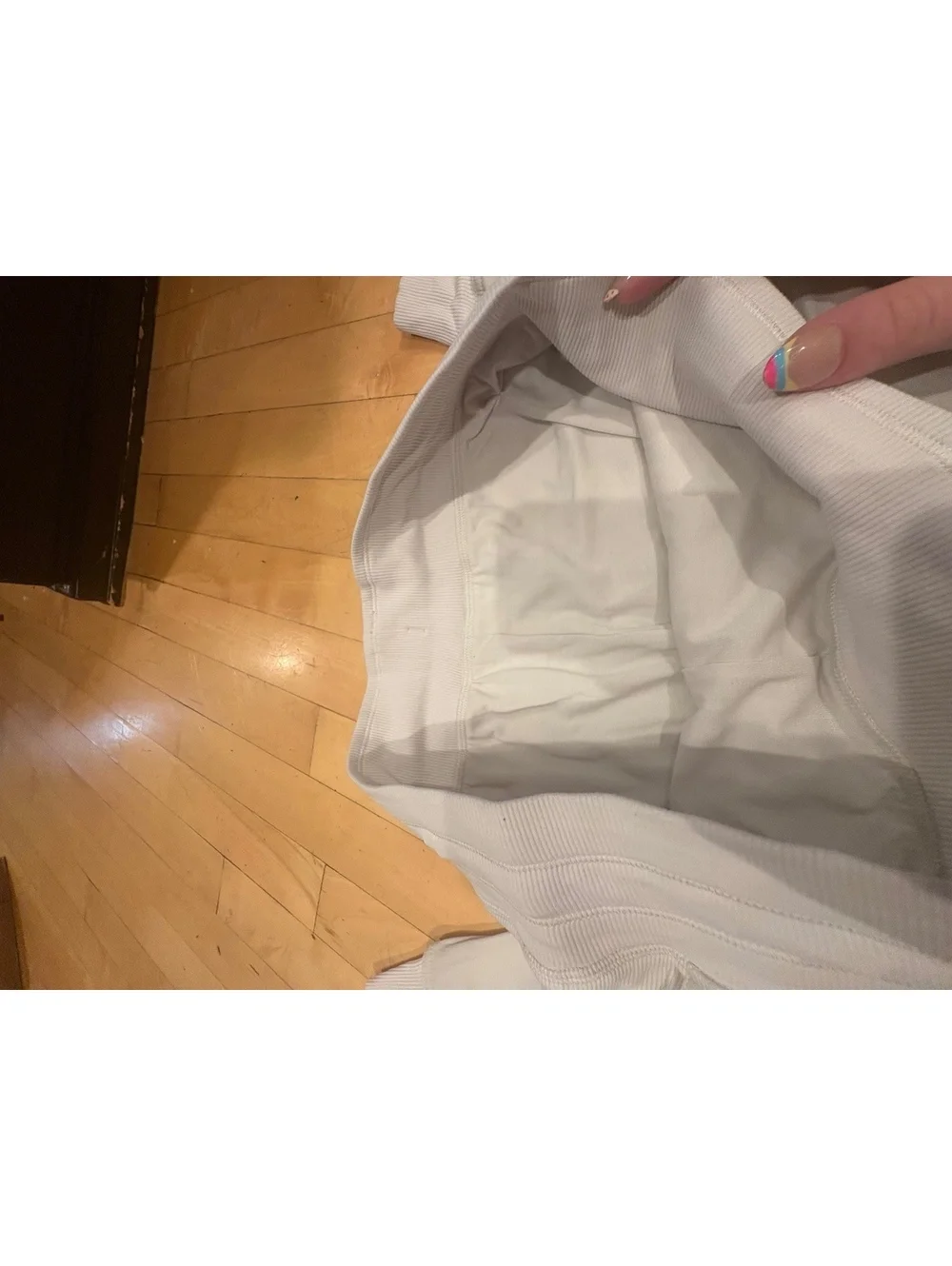 Lululemon grey white Athletic Pants with Drawstring Waist
